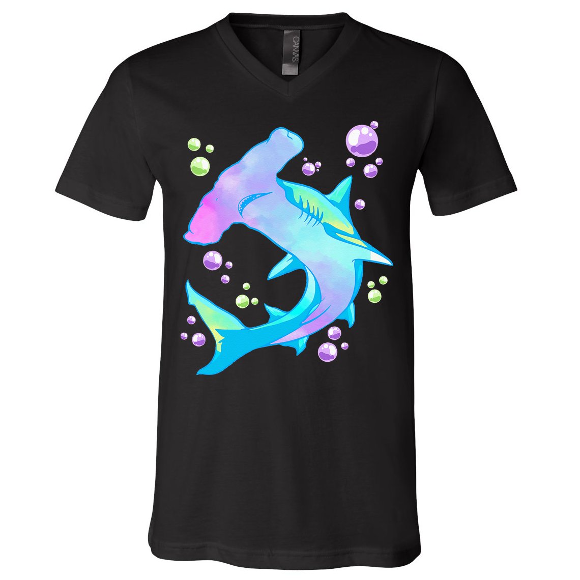 Hammerhead Shark Marine Life Gift V-Neck T-Shirt