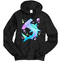 Hammerhead Shark Marine Life Gift Tie Dye Hoodie