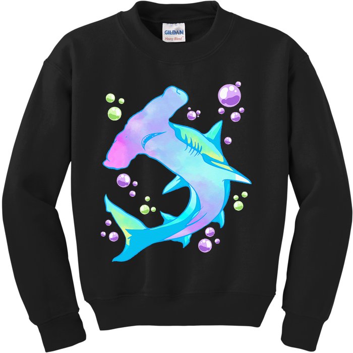 Hammerhead Shark Marine Life Gift Kids Sweatshirt