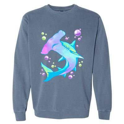 Hammerhead Shark Marine Life Gift Garment-Dyed Sweatshirt