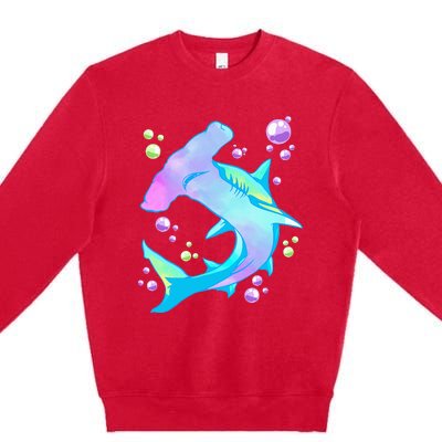 Hammerhead Shark Marine Life Gift Premium Crewneck Sweatshirt