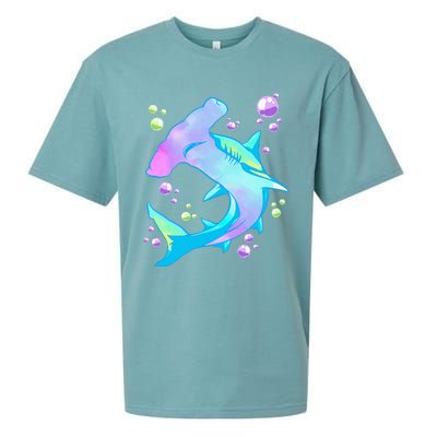 Hammerhead Shark Marine Life Gift Sueded Cloud Jersey T-Shirt