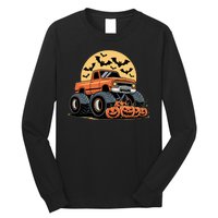 Halloween Shirts Monster Truck Pumpkins Long Sleeve Shirt