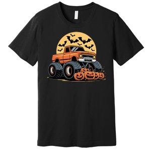 Halloween Shirts Monster Truck Pumpkins Premium T-Shirt