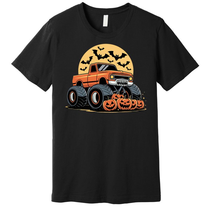 Halloween Shirts Monster Truck Pumpkins Premium T-Shirt