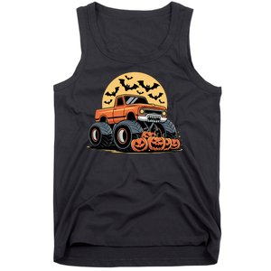 Halloween Shirts Monster Truck Pumpkins Tank Top