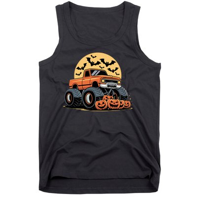 Halloween Shirts Monster Truck Pumpkins Tank Top