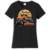 Halloween Shirts Monster Truck Pumpkins Women's T-Shirt