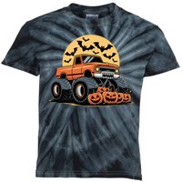 Halloween Shirts Monster Truck Pumpkins Kids Tie-Dye T-Shirt