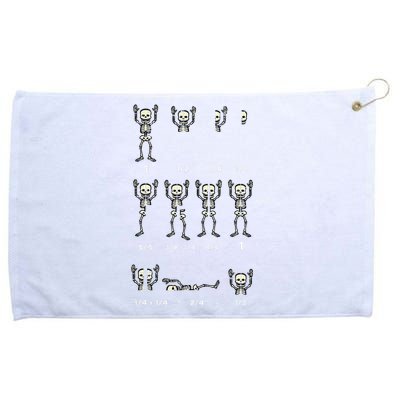 Halloween Skeleton Math Fraction Grommeted Golf Towel