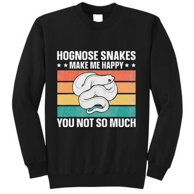 Hognose Snakes Make Me Happy Retro Western Hognose Sweatshirt