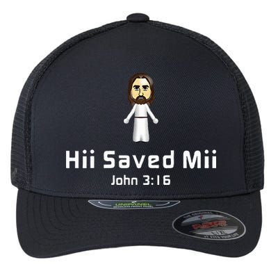 Hii Saved Mii John 316 Jesus Flexfit Unipanel Trucker Cap