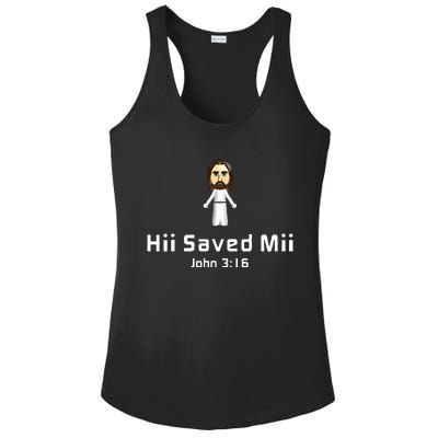 Hii Saved Mii John 316 Jesus Ladies PosiCharge Competitor Racerback Tank