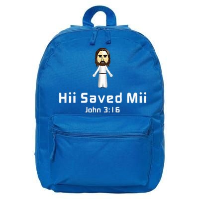 Hii Saved Mii John 316 Jesus 16 in Basic Backpack