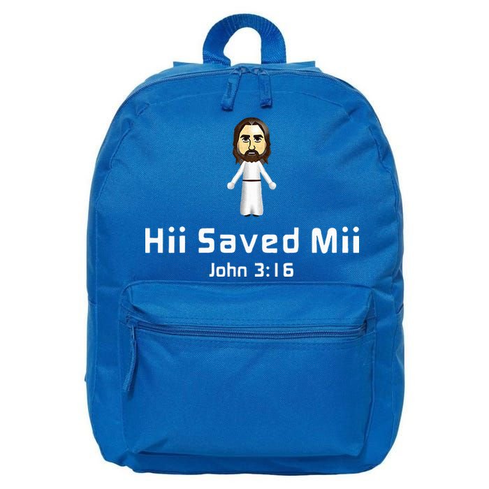 Hii Saved Mii John 316 Jesus 16 in Basic Backpack