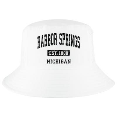 Harbor Springs Michigan Mi Vintage Established Athletic Sports Design Cool Comfort Performance Bucket Hat