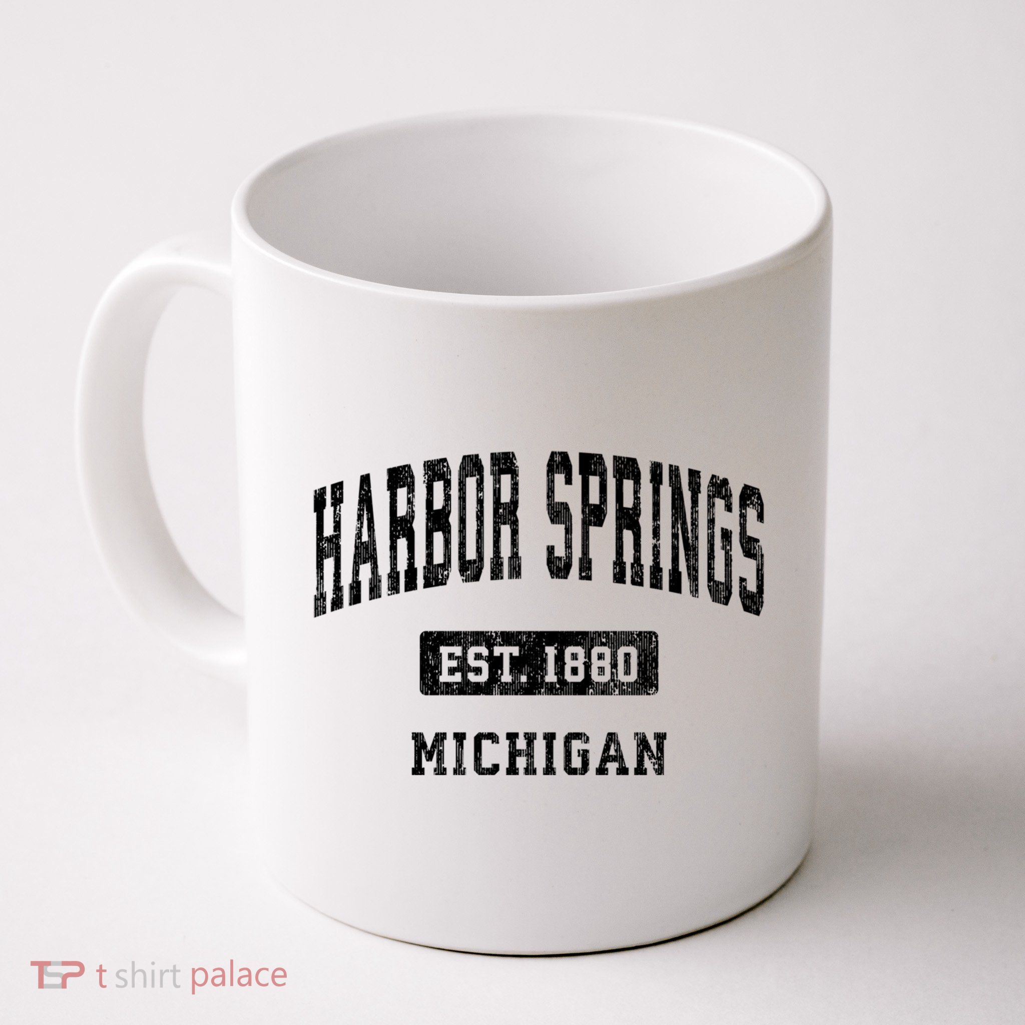Harbor Springs Michigan Mi Vintage Established Athletic Sports Design Mug