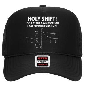 Holy Shift Math Geek and Nerd Funny Math PI Day High Crown Mesh Back Trucker Hat