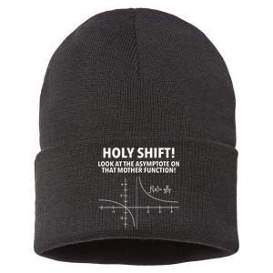 Holy Shift Math Geek and Nerd Funny Math PI Day Sustainable Knit Beanie