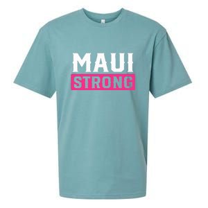 Hawaii Strong Maui Lahaina Hawaiian Islands Pray For Maui Gift Sueded Cloud Jersey T-Shirt