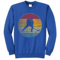 Hockey Stick Mask Puck Ice Vintage Retro 70s 80s 90s Gift Tall Sweatshirt