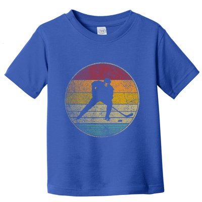 Hockey Stick Mask Puck Ice Vintage Retro 70s 80s 90s Gift Toddler T-Shirt