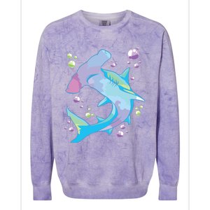 Hammerhead Shark Marine Life Gift For Colorblast Crewneck Sweatshirt