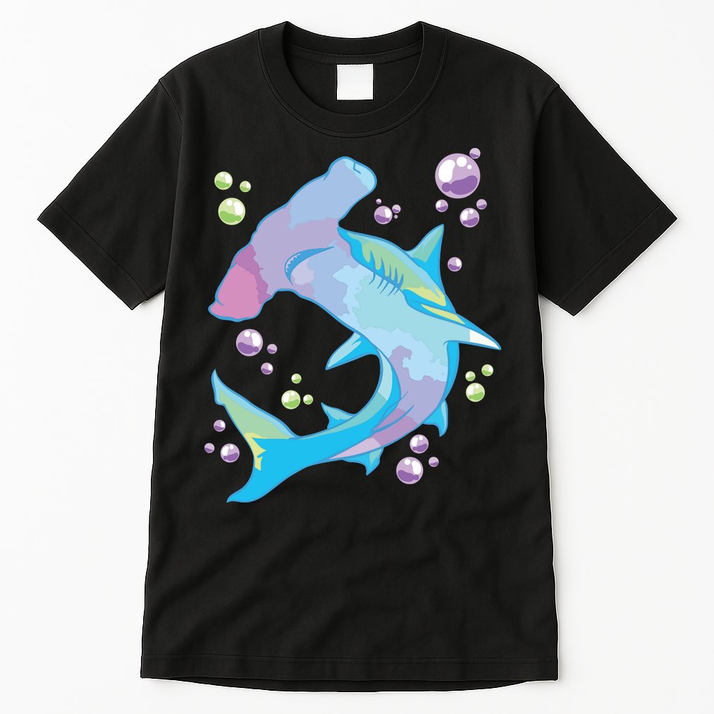 Hammerhead Shark Marine Life Gift For Tall T-Shirt