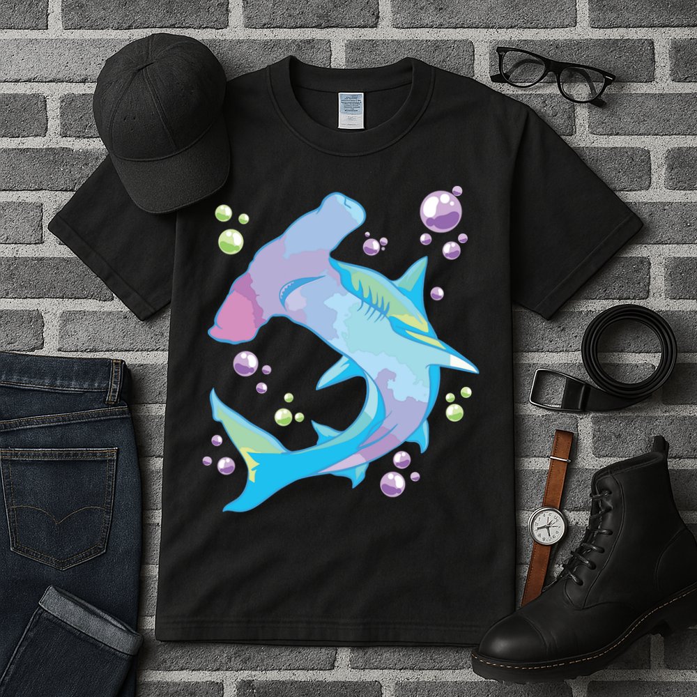 Hammerhead Shark Marine Life Gift For Tall T-Shirt