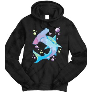 Hammerhead Shark Marine Life Gift For Tie Dye Hoodie