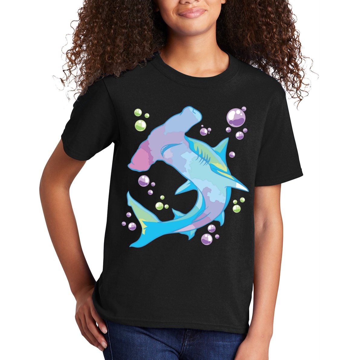 Hammerhead Shark Marine Life Gift For Kids T-Shirt