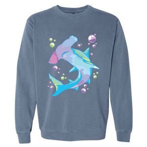 Hammerhead Shark Marine Life Gift For Garment-Dyed Sweatshirt