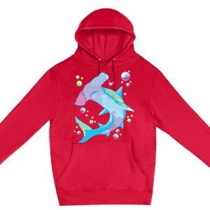 Hammerhead Shark Marine Life Gift For Premium Pullover Hoodie