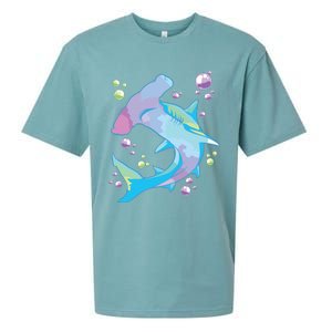 Hammerhead Shark Marine Life Gift For Sueded Cloud Jersey T-Shirt