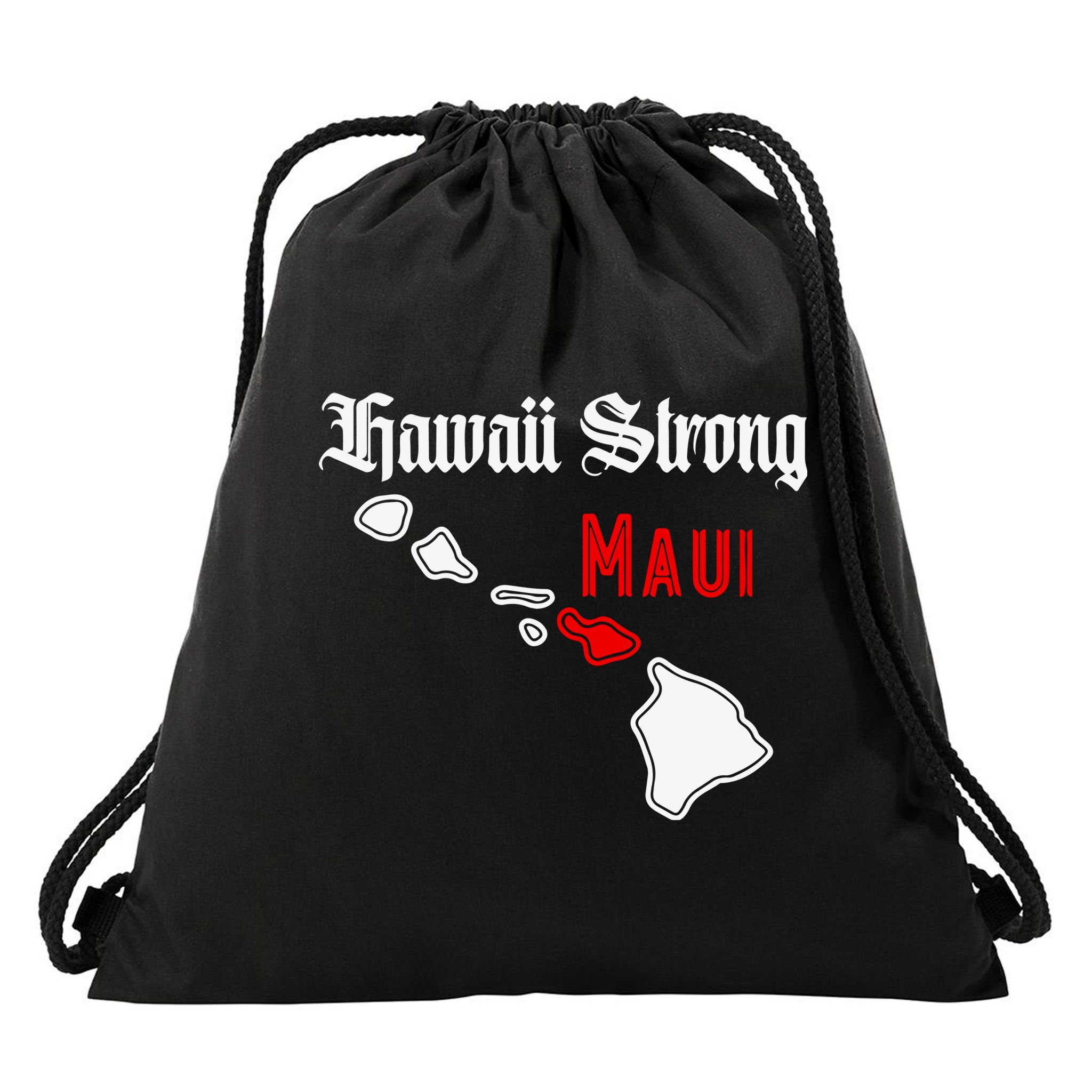Hawaii Strong Maui Gift Drawstring Bag