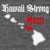 Hawaii Strong Maui Gift 7 Panel Mesh Trucker Snapback Hat