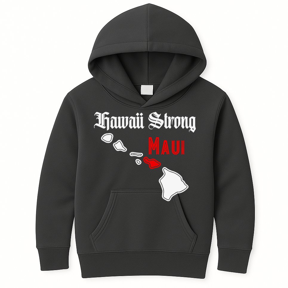 Hawaii Strong Maui Gift Kids Hoodie