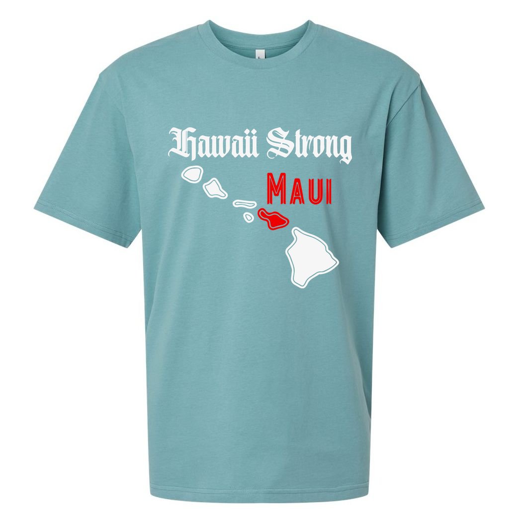 Hawaii Strong Maui Gift Sueded Cloud Jersey T-Shirt