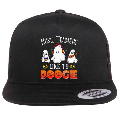 Halloween School Marching Band Music Teachers Like To Boogie Flatbill Hat