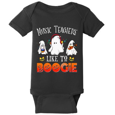 Halloween School Marching Band Music Teachers Like To Boogie Baby Bodysuit