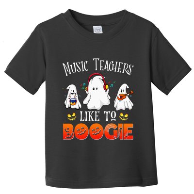 Halloween School Marching Band Music Teachers Like To Boogie Toddler T-Shirt