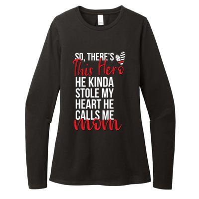 He Stole My Heart Firefighter Mom Of A Fire Gift Womens CVC Long Sleeve Shirt