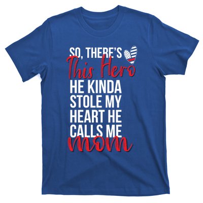 He Stole My Heart Firefighter Mom Of A Fire Gift T-Shirt