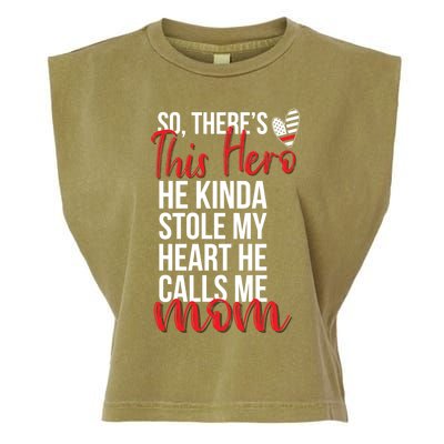 He Stole My Heart Firefighter Mom Of A Fire Gift Garment-Dyed Women's Muscle Tee