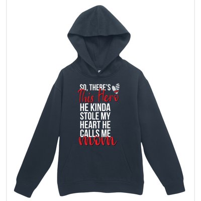 He Stole My Heart Firefighter Mom Of A Fire Gift Urban Pullover Hoodie