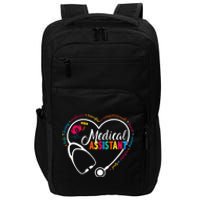 Heart Stethoscope Medical Assistant Impact Tech Backpack