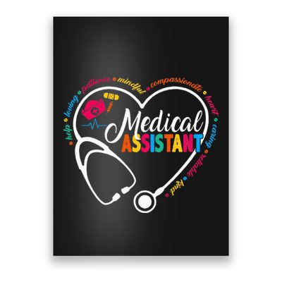 Heart Stethoscope Medical Assistant Poster