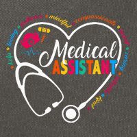 Heart Stethoscope Medical Assistant Cotton Canvas Backpack