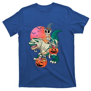 Halloween Skeleton Mummy Pumpkin Dinosaur T Rex Great Gift T-Shirt