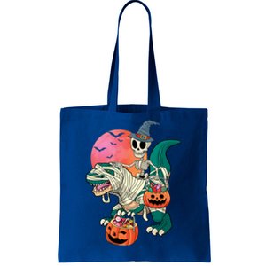 Halloween Skeleton Mummy Pumpkin Dinosaur T Rex Great Gift Tote Bag